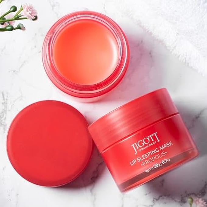 jigott LIP SLEEPING MASK [PROPOLIS] NET WT 20G/0.7OZ - OVERNIGHT LIP MASK, SLEEPING LIP MASK FOR DRY LIPS, MOISTURIZING LIP BALM (PROPOLIS) - Image 4